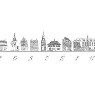 Postkarte Silhouette Idstein