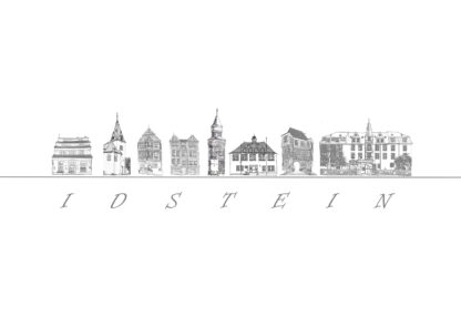 Postkarte Silhouette Idstein
